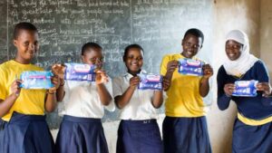 School Girls with Sanitary Pads